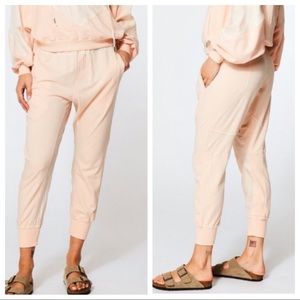 YOUNG FABULOUS & BROKE NWT ODIN PEACH JOGGERS